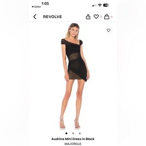 Majorelle Audrina Mini Dress in Black